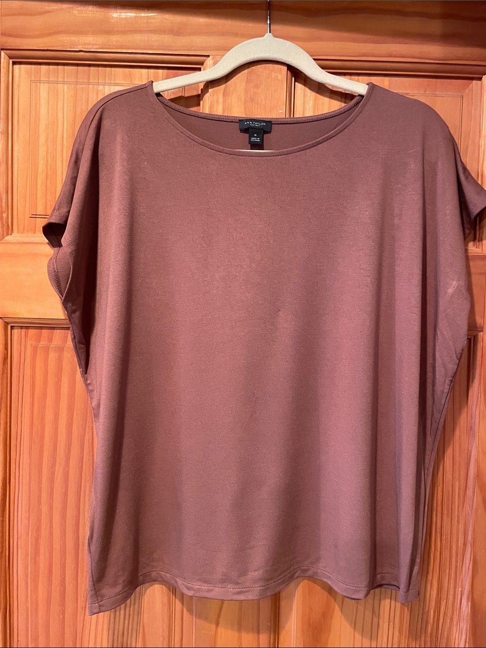 Ann Taylor Brown Dolman Sleeve Tee
